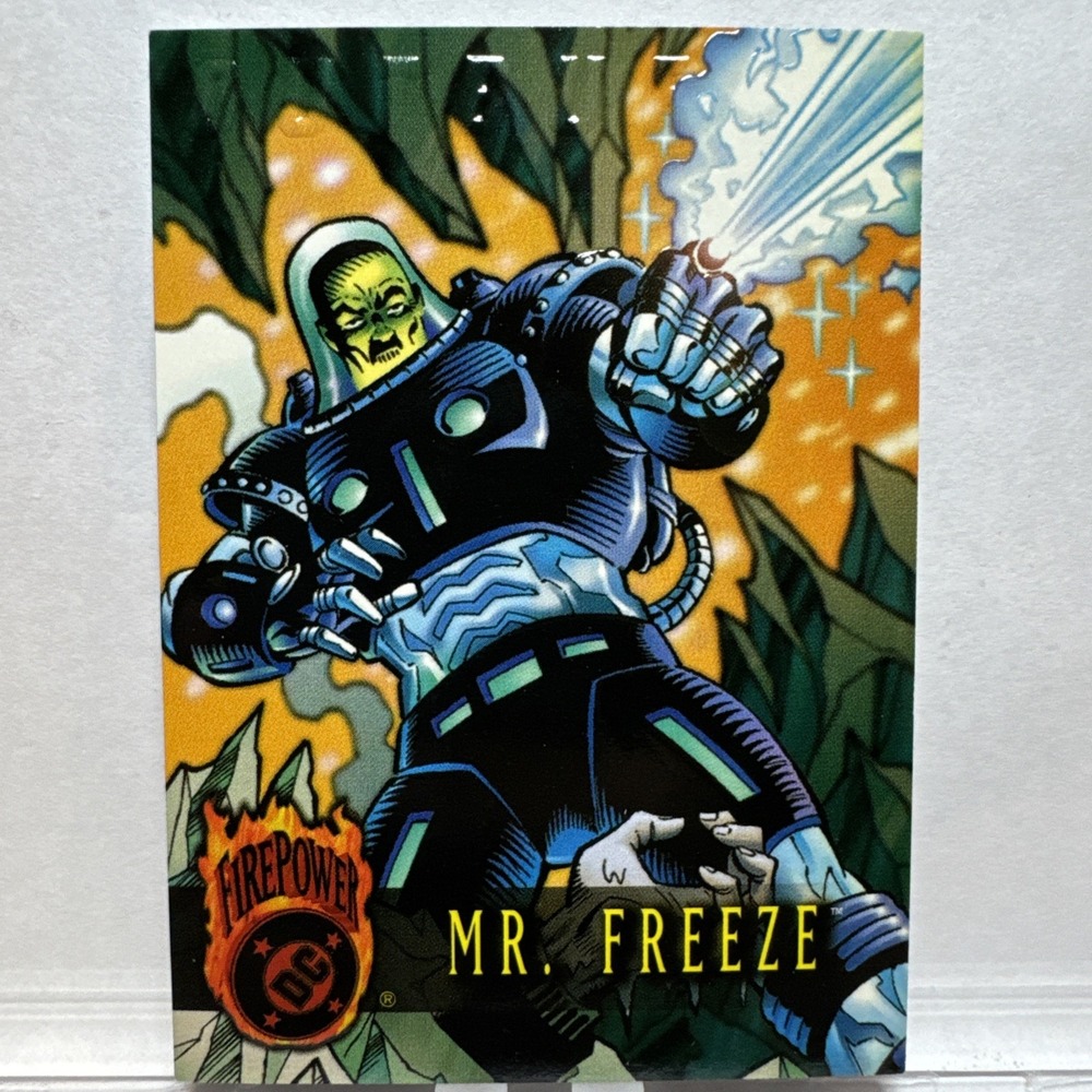 1996 Fleer/Skybox DC Firepower Outburst Embossed Card #42 Mr. Freeze